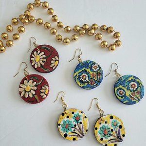 3 Pair Fashion Earrings